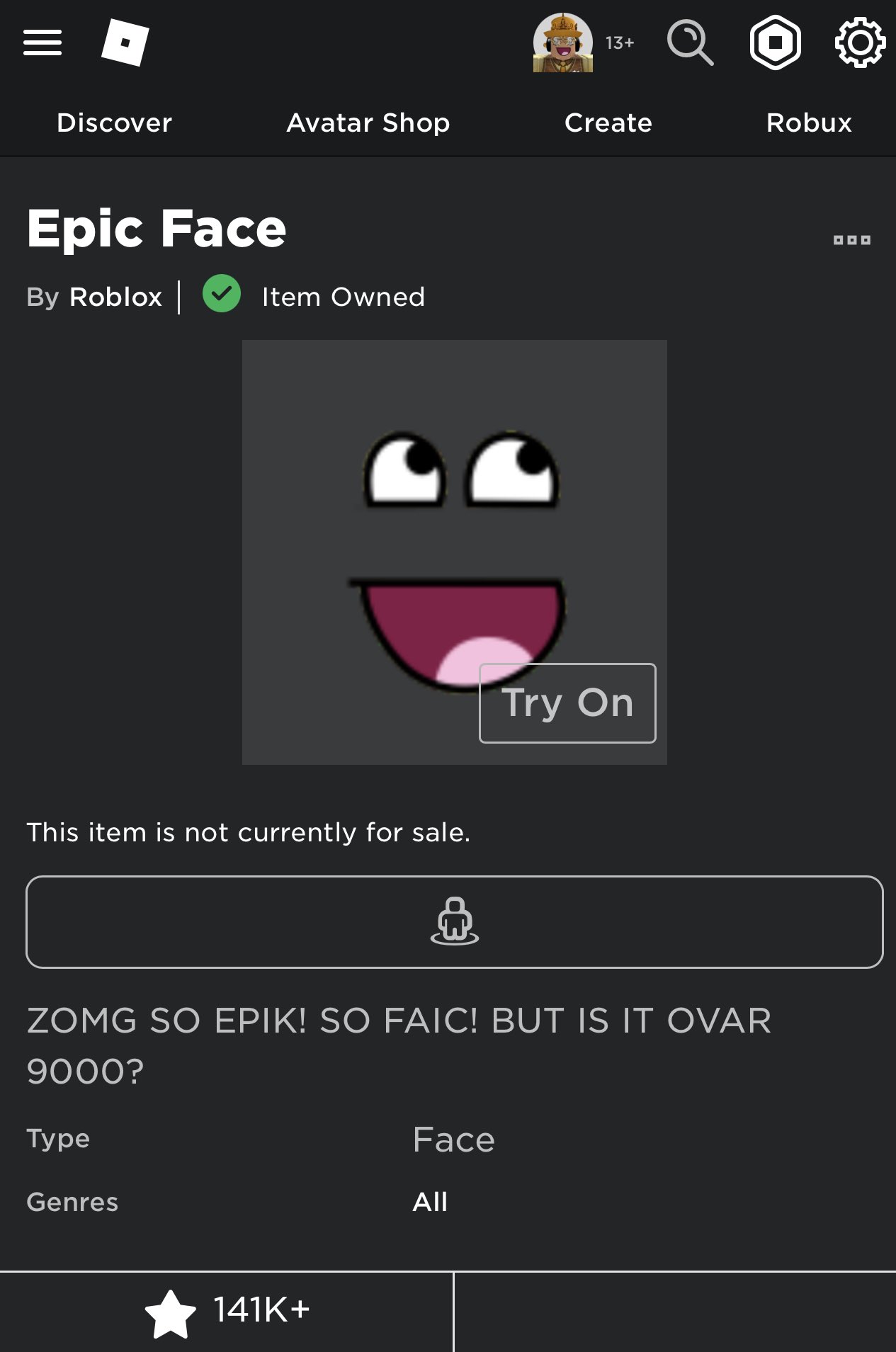 Epic Face - Roblox