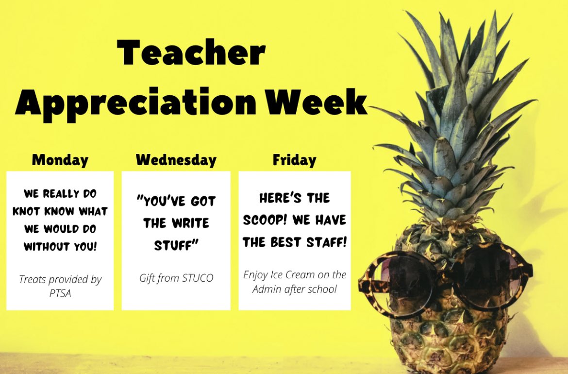 Happy Teacher Appreciation Week! We are so lucky to have such an amazing staff, who cares about #allkids! #TeacherAppreciationWeek #WestisBest #KeepingSMSDStrong #BetterTogether @thesmsdhr @theSMSD