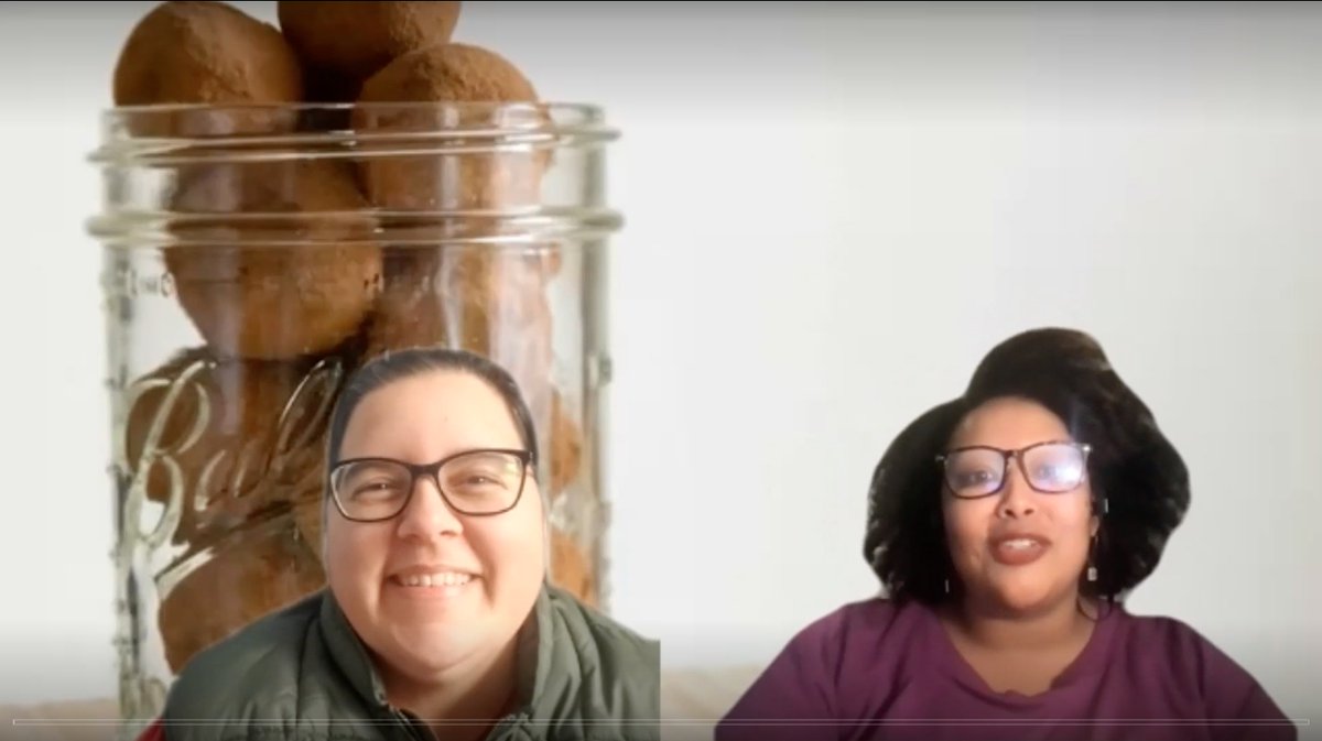DrRDMayes's tweet photo. Rounding out our learning about leadership & advocacy by talking with @queerchocolatr about social entrepreneurship! There are so many ways to build our communities & it was great to hear about the ways Morgan has done such through her love of chocolate! #AntiracistSC #CounsEd https://t.co/7Tj29wl98M