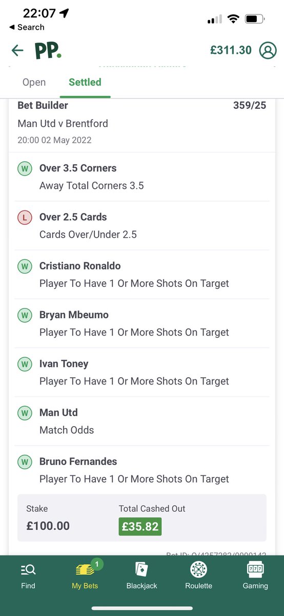 raqs97's tweet photo. @BennyBoyTips I tweaked the bet abit.. would’ve been 1.5k if the cards came through smh always the cards lol https://t.co/ym7RlhkB2D