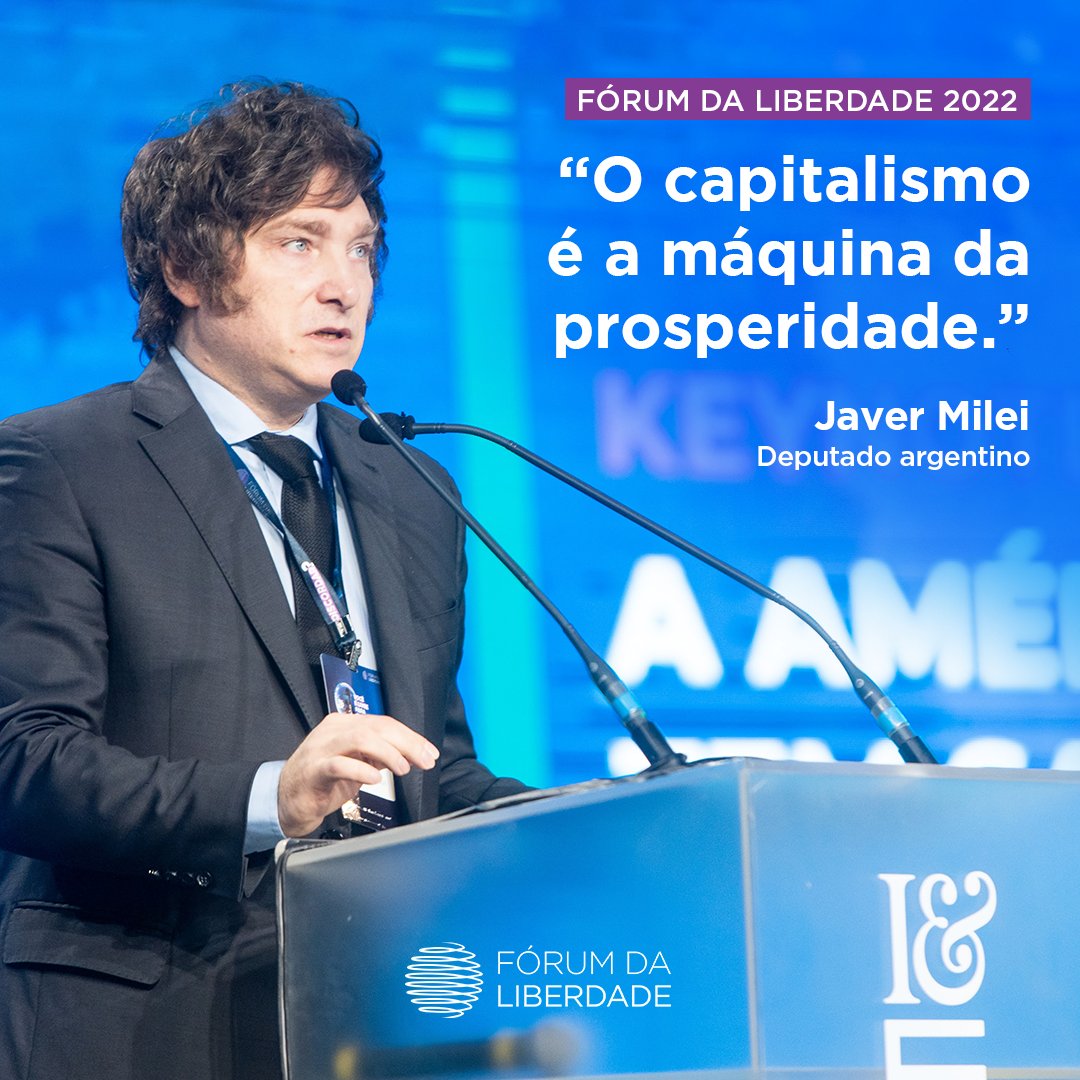 Durante o painel “A América Latina tem salvação?”, Javier Milei, deputado de Buenos Aires, levantou questões sobre a necessidade de defendermos o liberalismo frente às artimanhas do discurso socialista.
Você pode acessar o conteúdo completo no link: forumdaliberdade.yazo.com.br