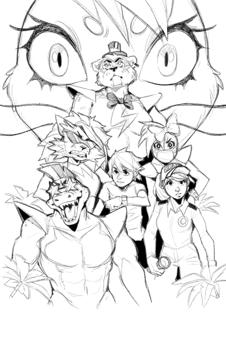 Security Breach poster sketch

#FNAF #securitybreach 
