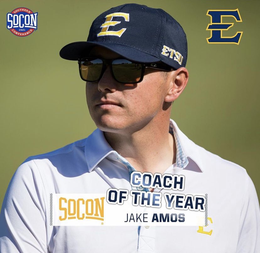 Jake Amos (@jakeamosgolf) on Twitter photo Thanks to my amazing <a href="/ETSU_MGolf/">ETSU Men’s Golf</a> team for helping me win this award for the second time
#etsugolf #golfschool Thanks to my amazing <a href="/ETSU_MGolf/">ETSU Men’s Golf</a> team for helping me win this award for the second time
#etsugolf #golfschool
