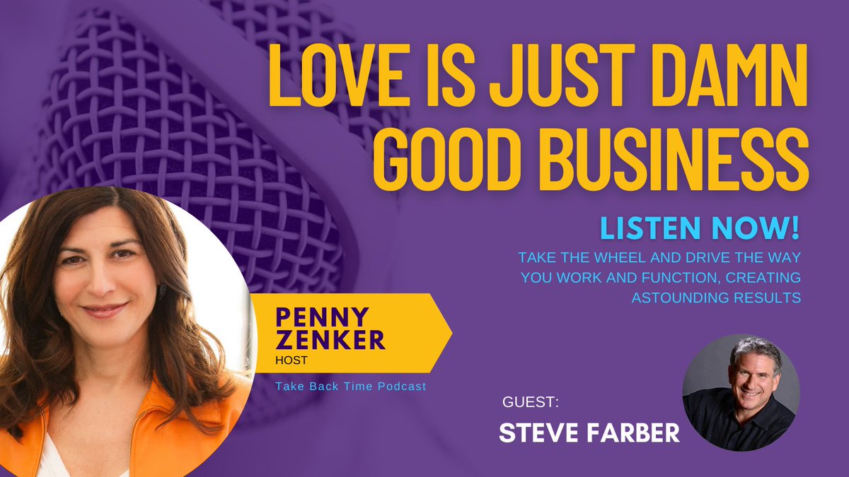 Penny Zenker (@pennyzenker) on Twitter photo "Love is just damn good business!"
- Steve Farber (<a href="/stevefarber/">Steve Farber</a> )
🔗Tune In:
pennyzenker360.com/good-leadershi… "Love is just damn good business!"
- Steve Farber (<a href="/stevefarber/">Steve Farber</a> )
🔗Tune In:
pennyzenker360.com/good-leadershi…