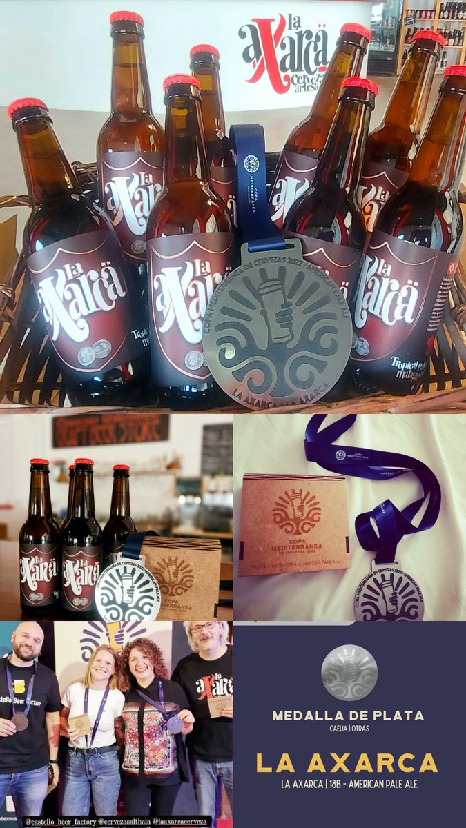 domadorayleon's tweet photo. @LaAxarca #MEDALLADEPLATA 🥈 en la #copamediterranea del @GranadaBeer #2022 en el estilo #AmericanPaleAle 🍻🔝 @AytoFrigiliana 🍻🔝🍻

#craftbeers #cervezaArtesanal #Frigiliana #Málaga #Andalucia #CostadelSol #ApoyaelcomercioLocal #ApoyaelproductoLocal https://t.co/0Nq4Jm3bgJ
