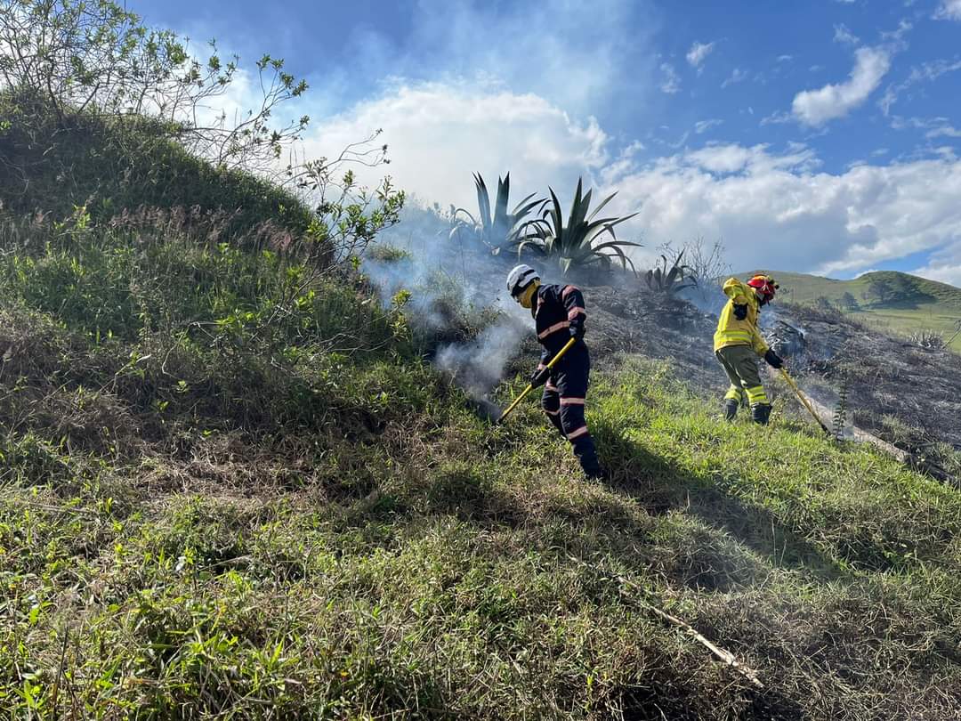 NuevoTiempoCue's tweet photo. 🔥#ATENCIÓN
Esta tarde se registró un incendio forestal en la quebrada de Avañín en #ElPongo #Girón, el cual fue controlado por bomberos de la localidad. https://t.co/l8PlmqqtXe