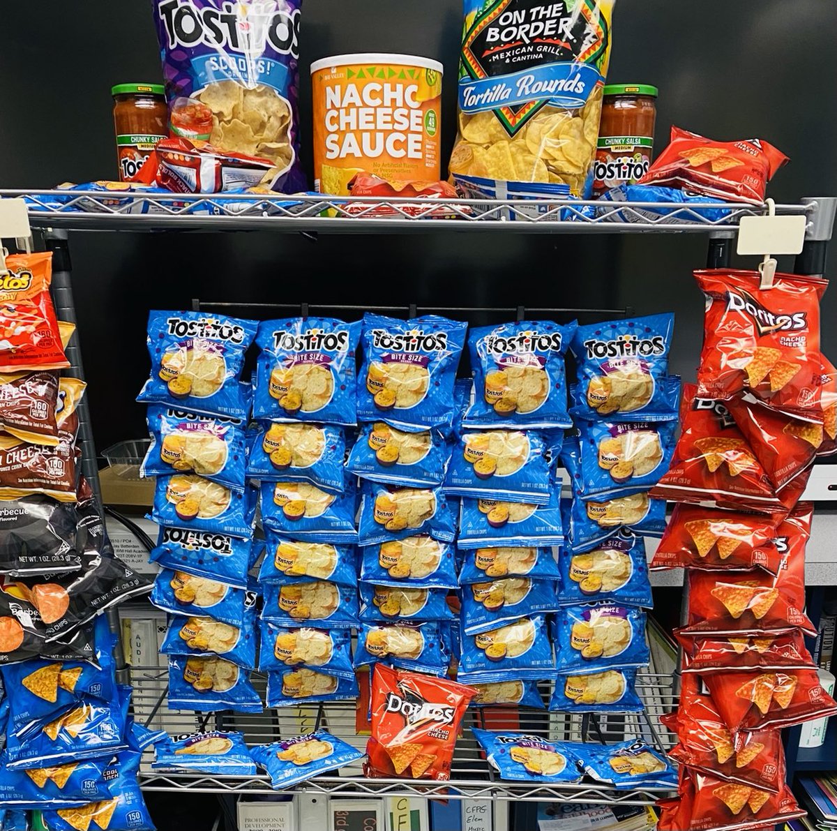 Day one of Teacher appreciation week. Our staff loved the grab-and-go nacho bar. Thank you WHA for all you do for our community.