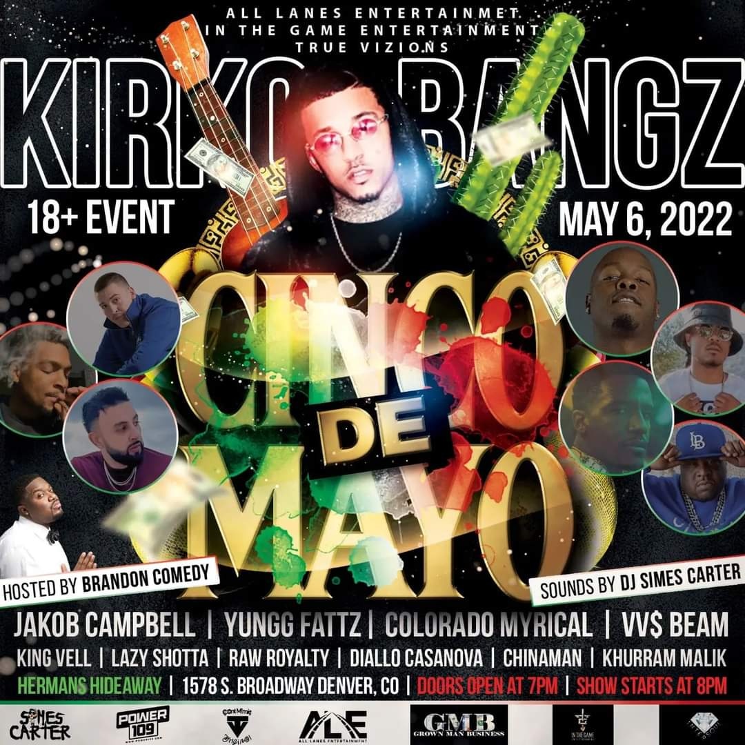 This #Friday fall through <a href="/hermanshideaway/">HermansHideaway</a> ima turn up with the fam #khurrammmalik on that #Profits lets get it!
#MDZ #BowaMusic #Denver #hermanshideaway #kirkobangz