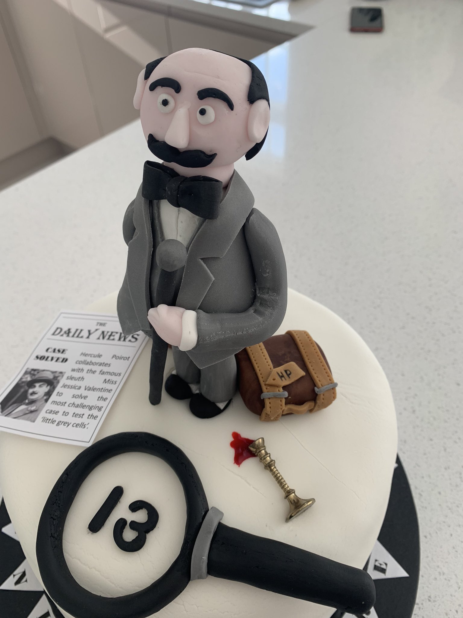  Happy birthday. My daughter wanted Poirot on her cake last week! Big fan. 