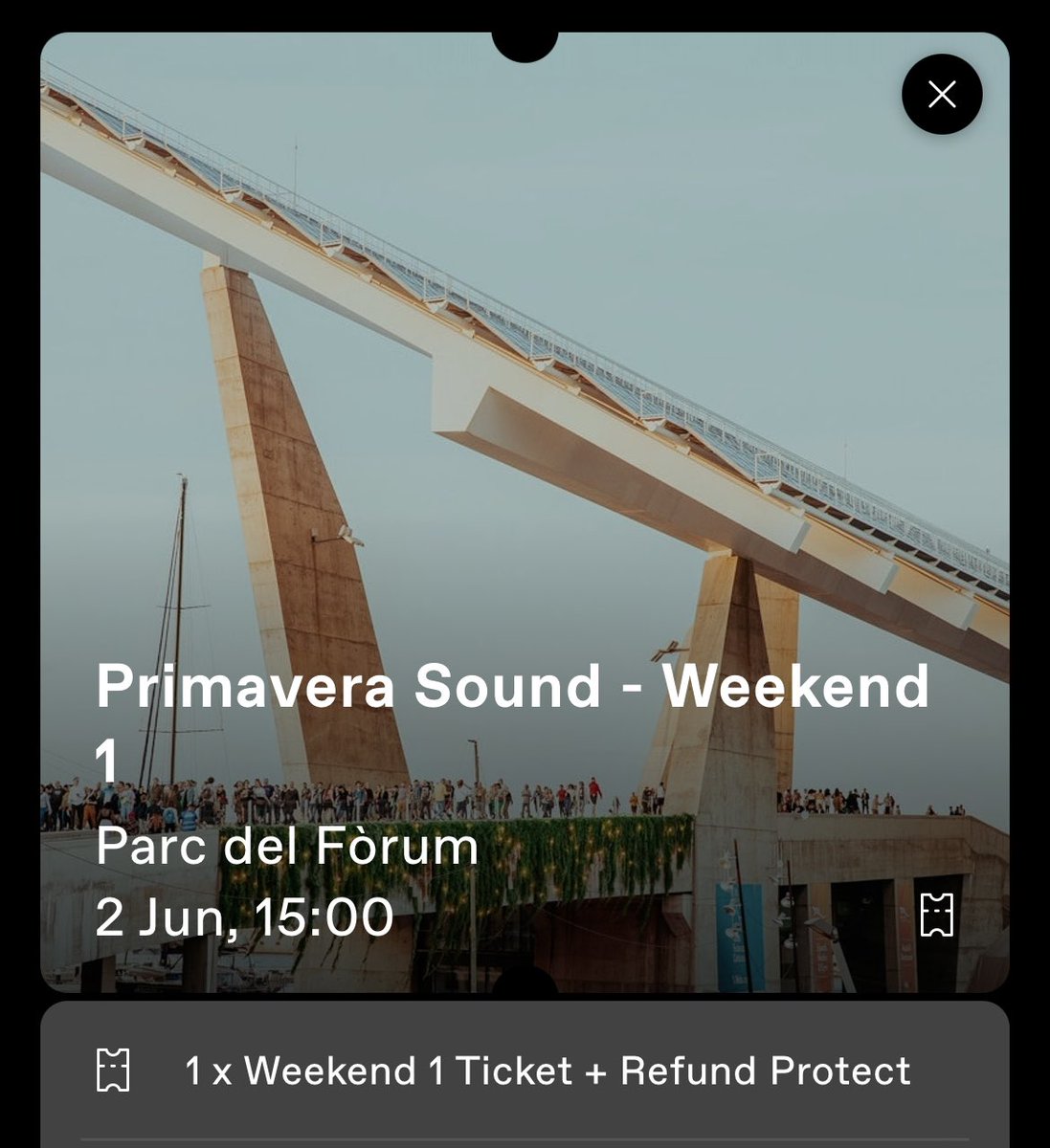 AliceTheGray's tweet photo. Hello Twitter! I’m selling a weekend 1 @Primavera_Sound ticket with refund protection! Will accept offers 🕊🌞 #primavera #primaveraticket #primaverasound https://t.co/bSGx75ai97
