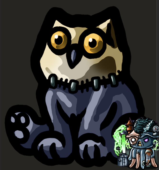 CapietainCook's tweet photo. Today it's all about the #Expieriments, and this is what I came up with. @PielandJournal @PielandNFT @PiratesMeta @flovatar @Piggos_nft #OwlBear #compieanion Who knew? #NFTs #NewProfilePic https://t.co/arx8kKgDVL