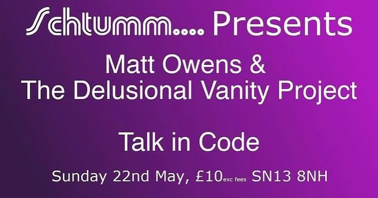talkincodeband's tweet photo. Grab your tickets here! @SchtummPresents we are thrilled to be supporting the fabulous @mattowens_music 👍 https://t.co/Qcsc9OngOW https://t.co/mvEWhQCFhV
