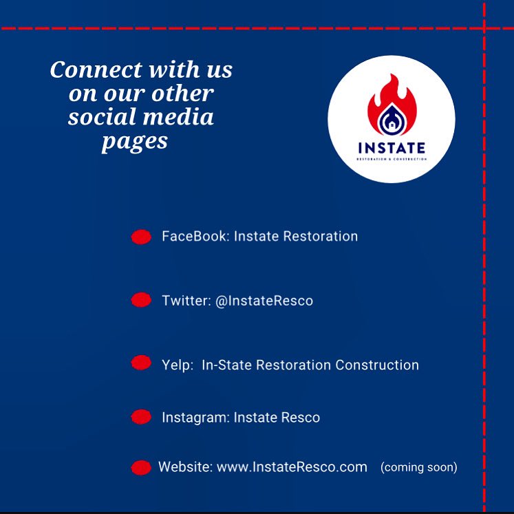 Don’t forget to check us out on our other social media. 

#instateresco #waterrestoration #waterdamagerestoration #explorepage
#SanDiego