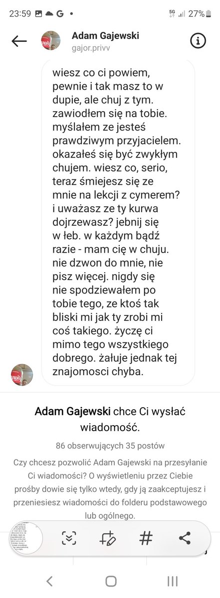 Wiadomości od obcych ludzi bywają zaskakujące 😀