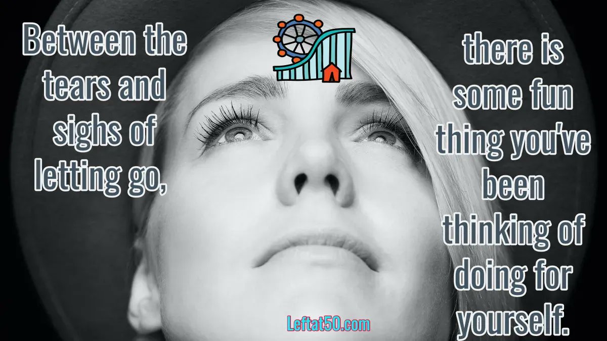 Leftat50's tweet photo. #LetGo #grief #LifeLessons #leftat50 #DianeBurroughs https://t.co/LNw9Q4VPEv
