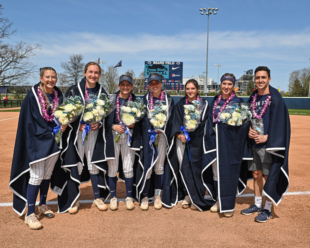 🥎  <a href="/PennStateSB/">Penn State Softball</a> celebrated 'Senior Day' on April 30 prior to a doubleheader vs. Wisconsin. 

Congratulations to all those graduating this week! #WeAre