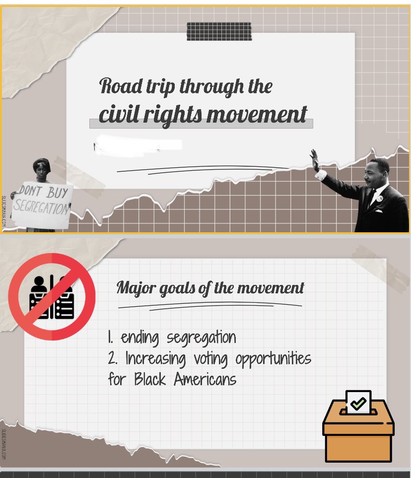 historysandoval's tweet photo. To keep Ss attention while I’m doing direct instruction I’m having Ss create their own Google Slide Decks to take notes on. Also, teaching them a few design tips along the way. https://t.co/SFRrRqyFmh
