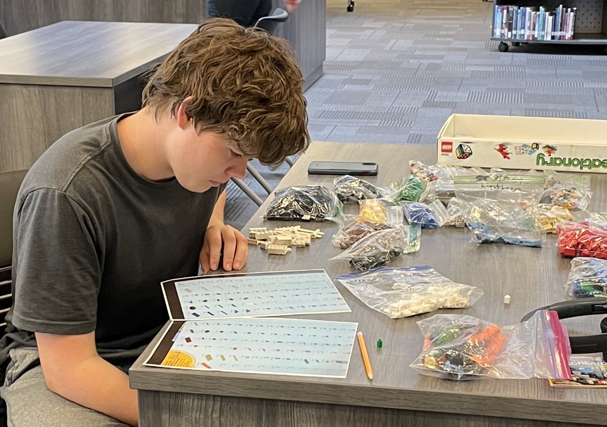 Today Dave and Erin from Hollis Renewal Center brought us lots of Lego to disassemble and sets to sort for @TheGivingBrick.