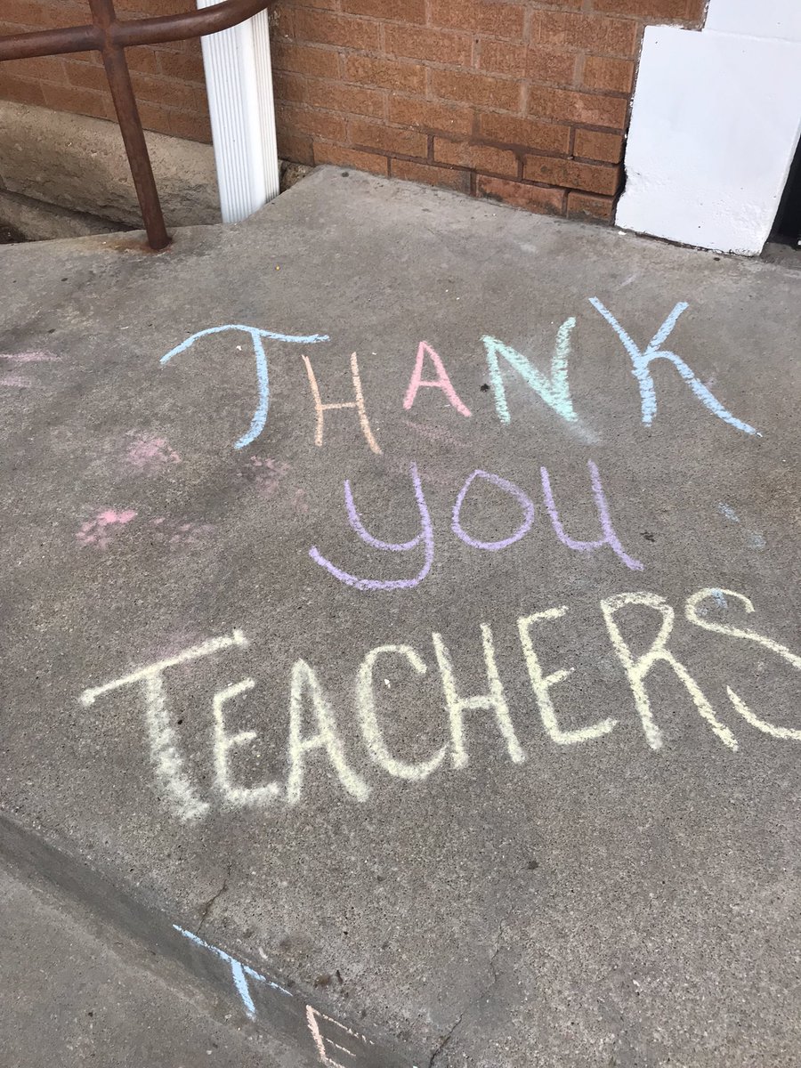 Thanks PTO for the loving welcome to school today on #NationalTeacherAppreciationWeek                                        We love you too!