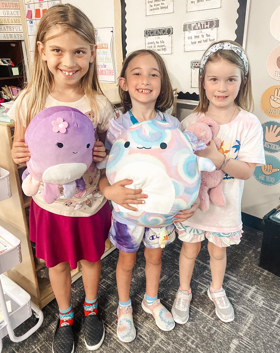 ABC countdown has begun!!! A is for (stuffed) ANIMALS! 🐻🐙🦁 #firsties #fielderpride <a href="/FielderElem/">Edna Mae Fielder Elementary</a>