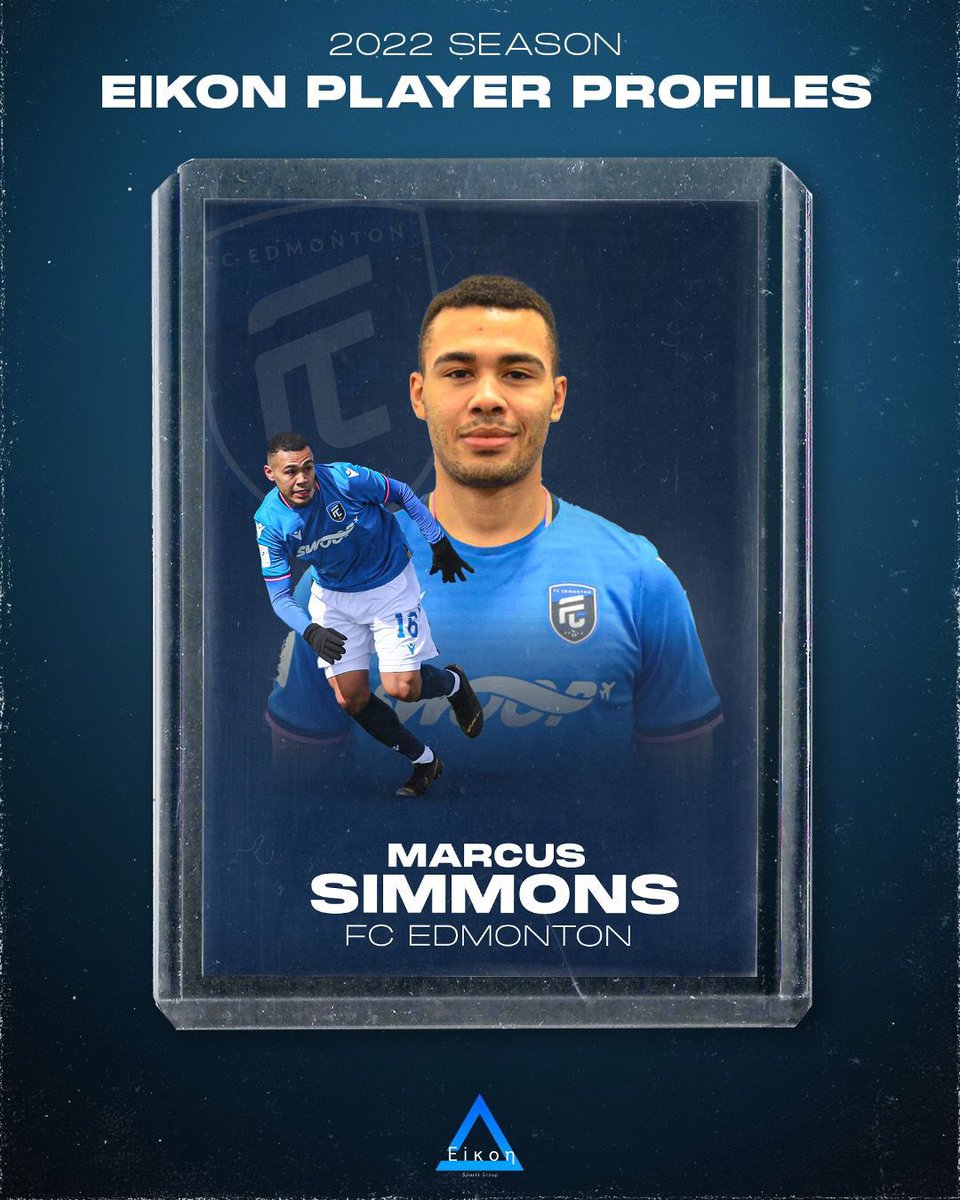 𝐌𝐀𝐑𝐂𝐔𝐒 𝐒𝐈𝐌𝐌𝐎𝐍𝐒 - 𝐅𝐂 𝐄𝐃𝐌𝐎𝐍𝐓𝐎𝐍 - CPL - 𝐘𝐄𝐀𝐑 𝟏 ⁣

In his first professional season, Marcus Simmons is already playing an important role for his hometown side FC Edmonton where he has started 4 out of 5 matches so far and played 321 minutes. ⁣
⁣
#Eikon