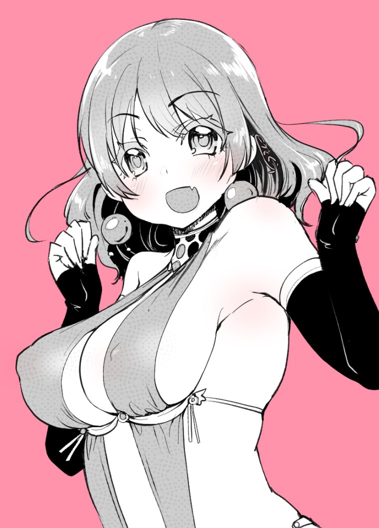 ソシャゲ広告で見かけたキャラの装飾具が天才だったのでパク…オリキャラに取り入れてみました。 