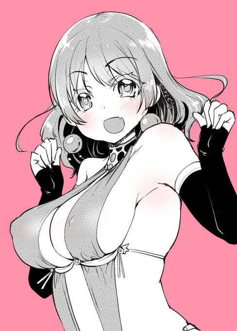 ソシャゲ広告で見かけたキャラの装飾具が天才だったのでパク…オリキャラに取り入れてみました。 