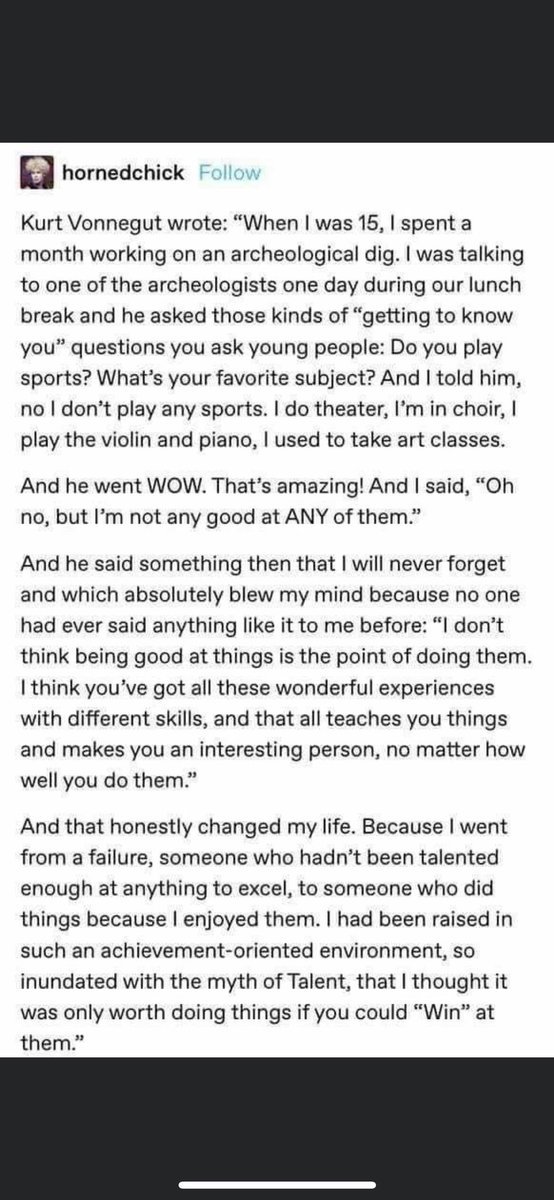 From the late, great Kurt Vonnegut. I love this so much.