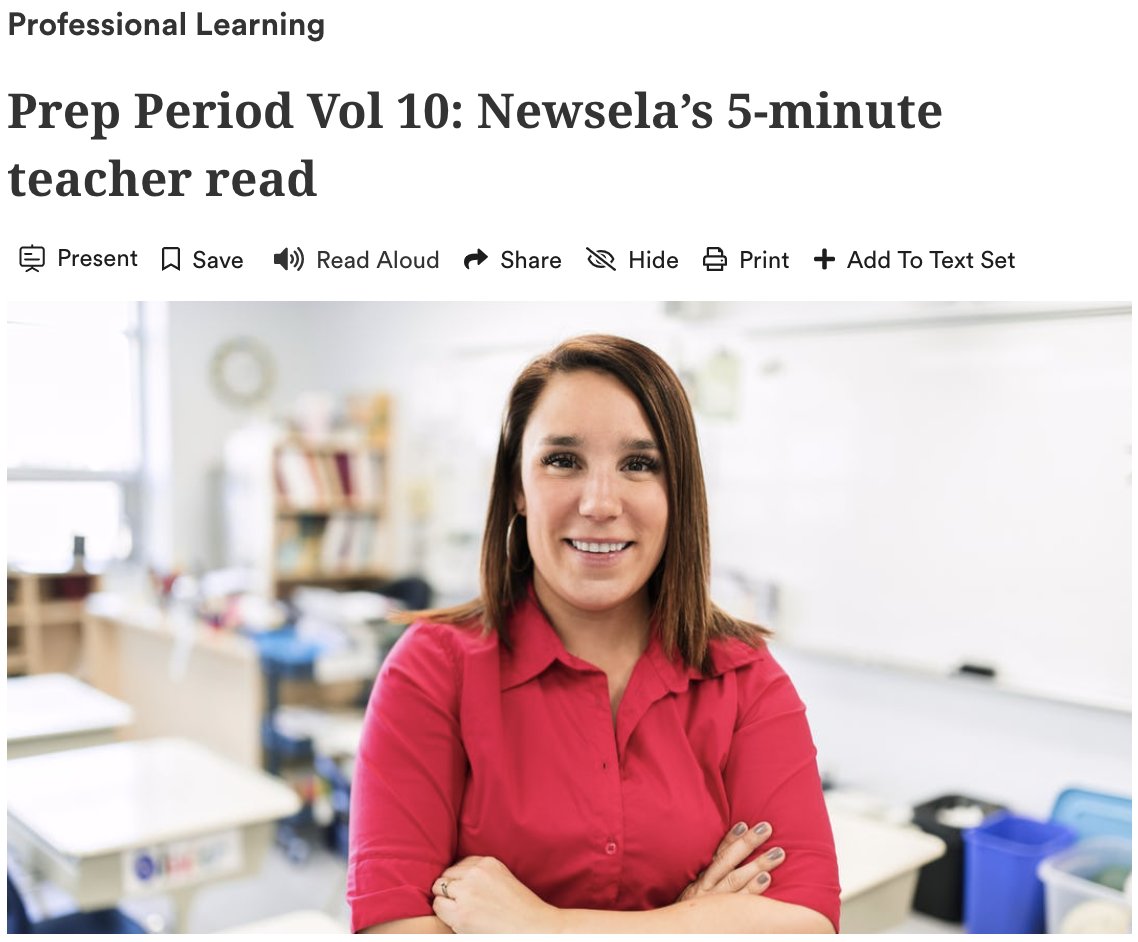 🤔 #teachers What do you do on your #PrepPeriod?
👉 Hopefully it involves reading our Prep Period for 🌟quick and actionable🌟 tips for your classroom. lnkd.in/gvmqmU2K
Use the form to let me know what YOU want advice on from us at <a href="/Newsela/">Newsela</a>  💙 #PLC #principal #learning