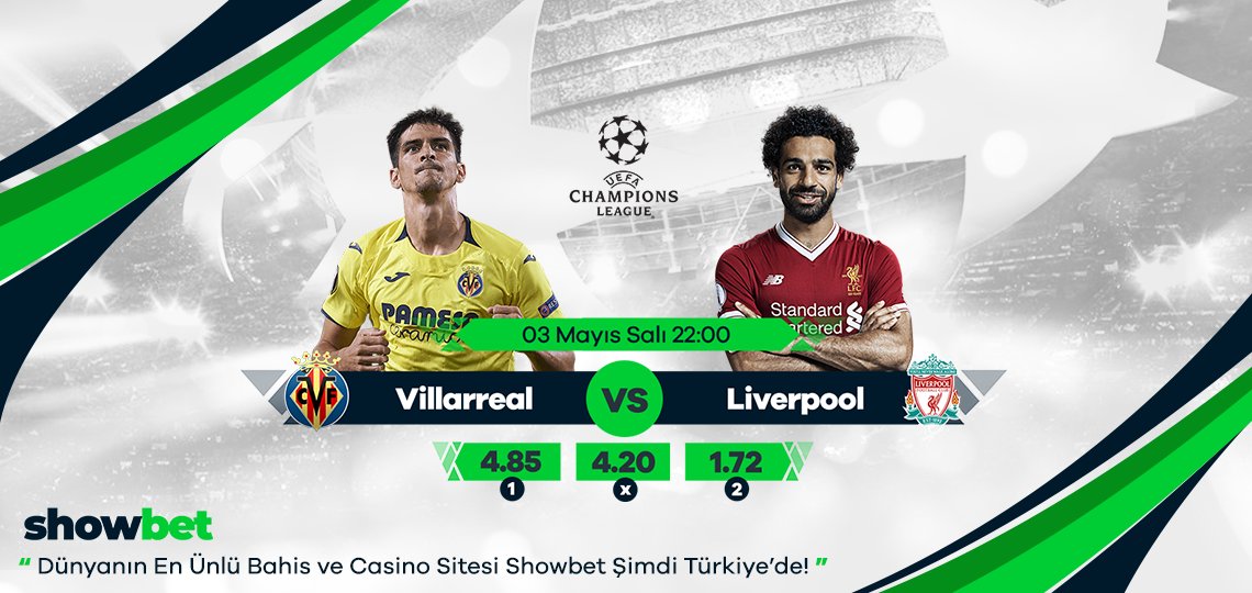 📰  SHOWBET Günün Maçı  03.05.2022

🥅 Villarreal  &amp;  Liverpool ⏰  22:00

🏆En Yüksek Oranlar Dünyanın En Ünlü Bahis ve Casino Sitesinde

💚TIKLA KAZANMAYA BAŞLA bit.ly/SHOWBET