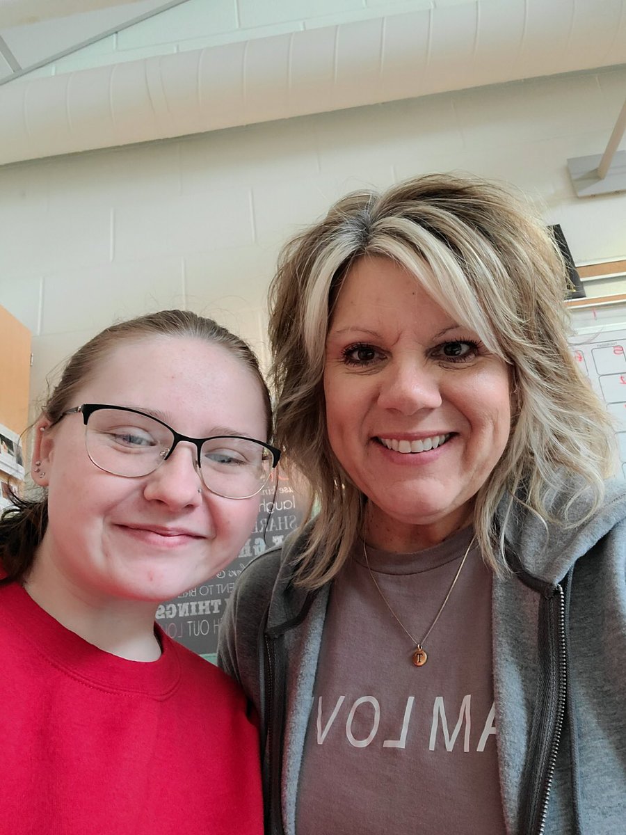 Our first appreciation selfie! Share a selfie with your fav teacher, support staff, or department to this account this week! <a href="/rlibolt/">Robert S Libolt</a> #TeacherAppreciationWeek
