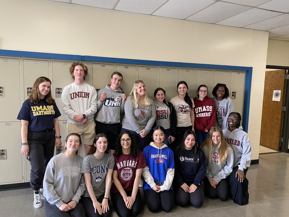 Missing more than a few (Ap exams 🫥) but so so happy for these Seniors!! and for the return of #DecisionDay photos 😍#LaFamilleDe378 @Mr_Gelinas_WHS <a href="/Mrs_Pena_WHS/">Brenda Peña, WHS Principal</a> <a href="/WalthamSchools/">WalthamPublicSchools</a>