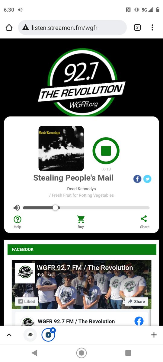 For the first time in the history of forever, the WGFR webstream player-thingy displays the song title/artist/album info. 

[NOTE: The image is for illustration only. WGFR does not condone mail theft.]