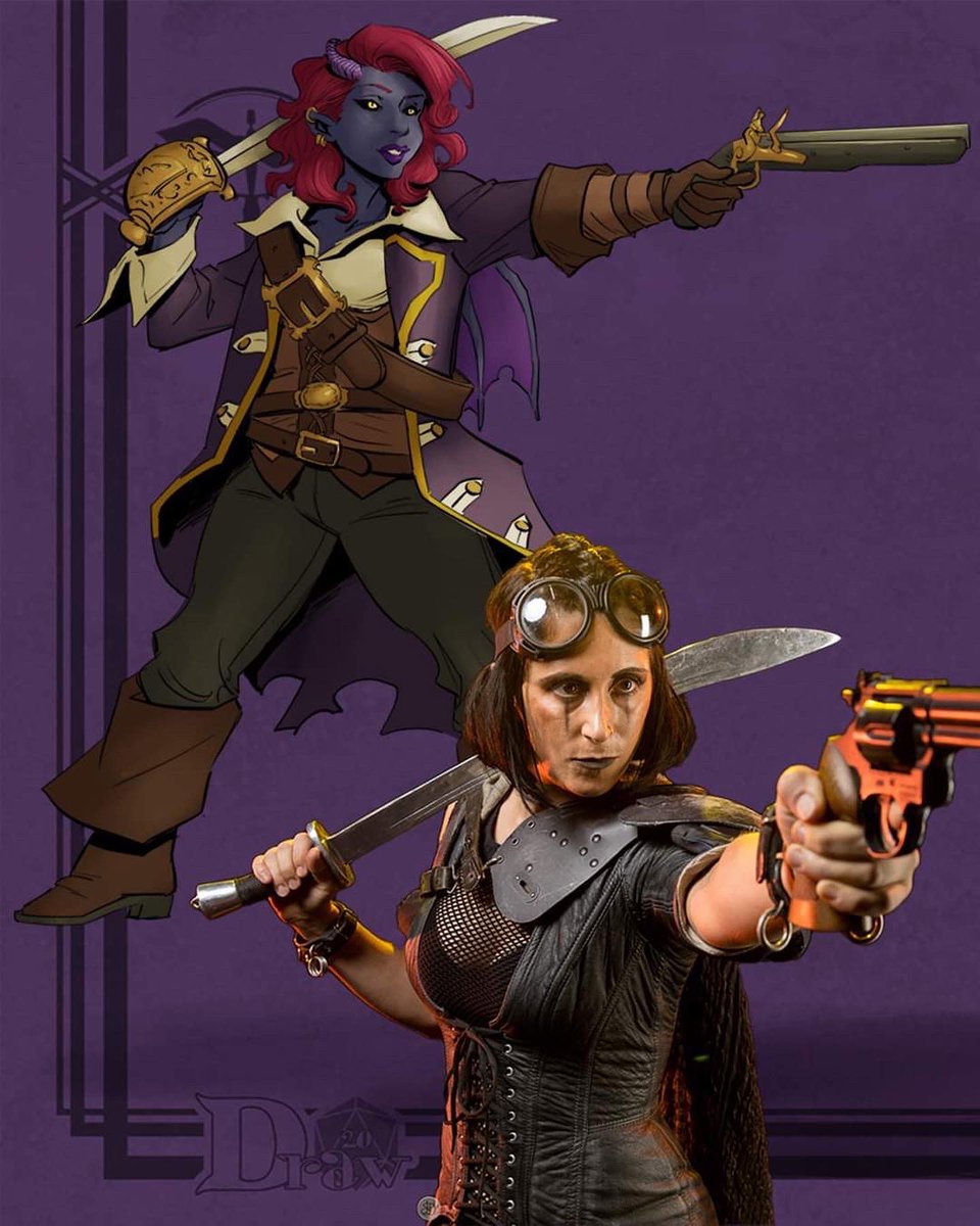 DieIsCastGaming's tweet photo. A @DieIsCastGaming #CharacterArt reveal!

@LinsayRousseau as Malley Dreabonny, Swashbuckler Rogue!

A fierce fighter with an aptitude for business and negotiation, the go-to if you need goods smuggled!

Follow us at https://t.co/zeUSpq8TOf!

Artist: @MaestroAnanasso
#dnd #dnd5e https://t.co/PXecXMPU2m