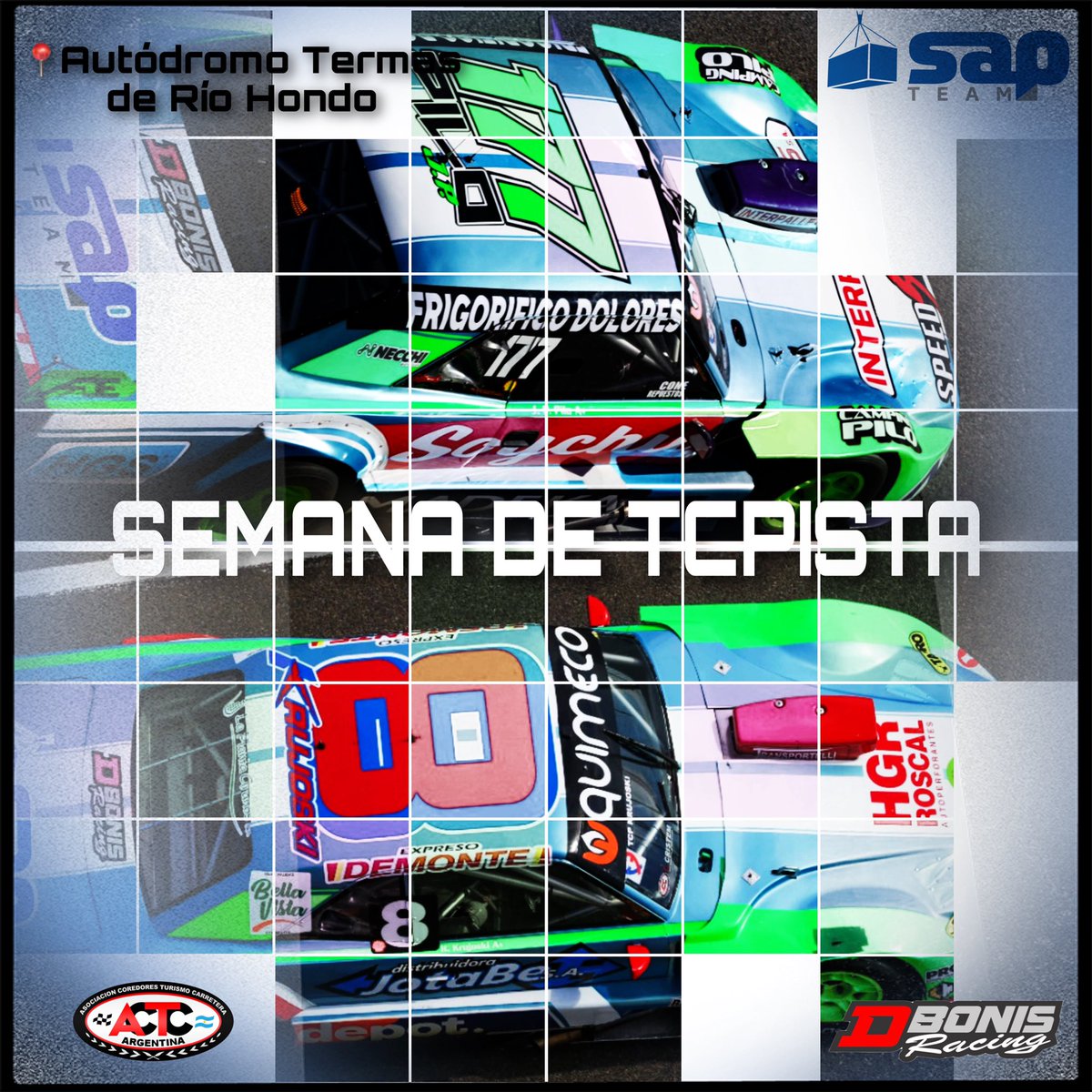 SEMANA DE CARRERA!! TCP

📍Autódromo Termas de Río Hondo!! 🚙🏁  Fecha 5

#8 <a href="/HKrujoski/">Humberto Krujoski</a> 
#177 <a href="/JuanpiPilo/">Juan Pablo Pilo</a> 

SAPTEAM 🟢🔵 
@julidbonis