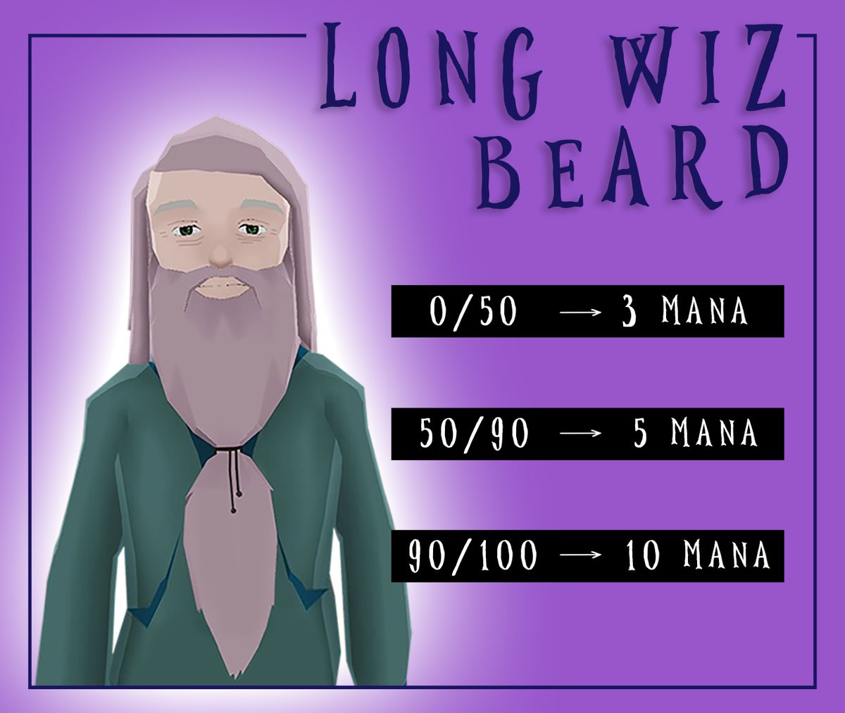 🧙‍♂️Long Wiz Beard - OUT NOW! 🧙‍♂️

+20 Magic 🪄
+10 Wisdom 🔮
+20 Age 👴
+5 Hipster 💘
+∞ Coolness 😎

Get it now 👉 market.decentraland.org/contracts/0x44…

#Decentraland #Mana #DCL #NFT #NFTs #NFTCommunity #Metaverse #Web3 #NFTProject #NFTdrop #Web3