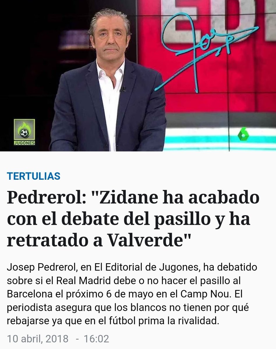 Reycholosimeone's tweet photo. Esto decía el sinvergüenza este cuando el Madrid decidió no hacer pasillo al Barça. Es imposible tener menos escrúpulos que el vendido este. https://t.co/nBAoMdELAZ