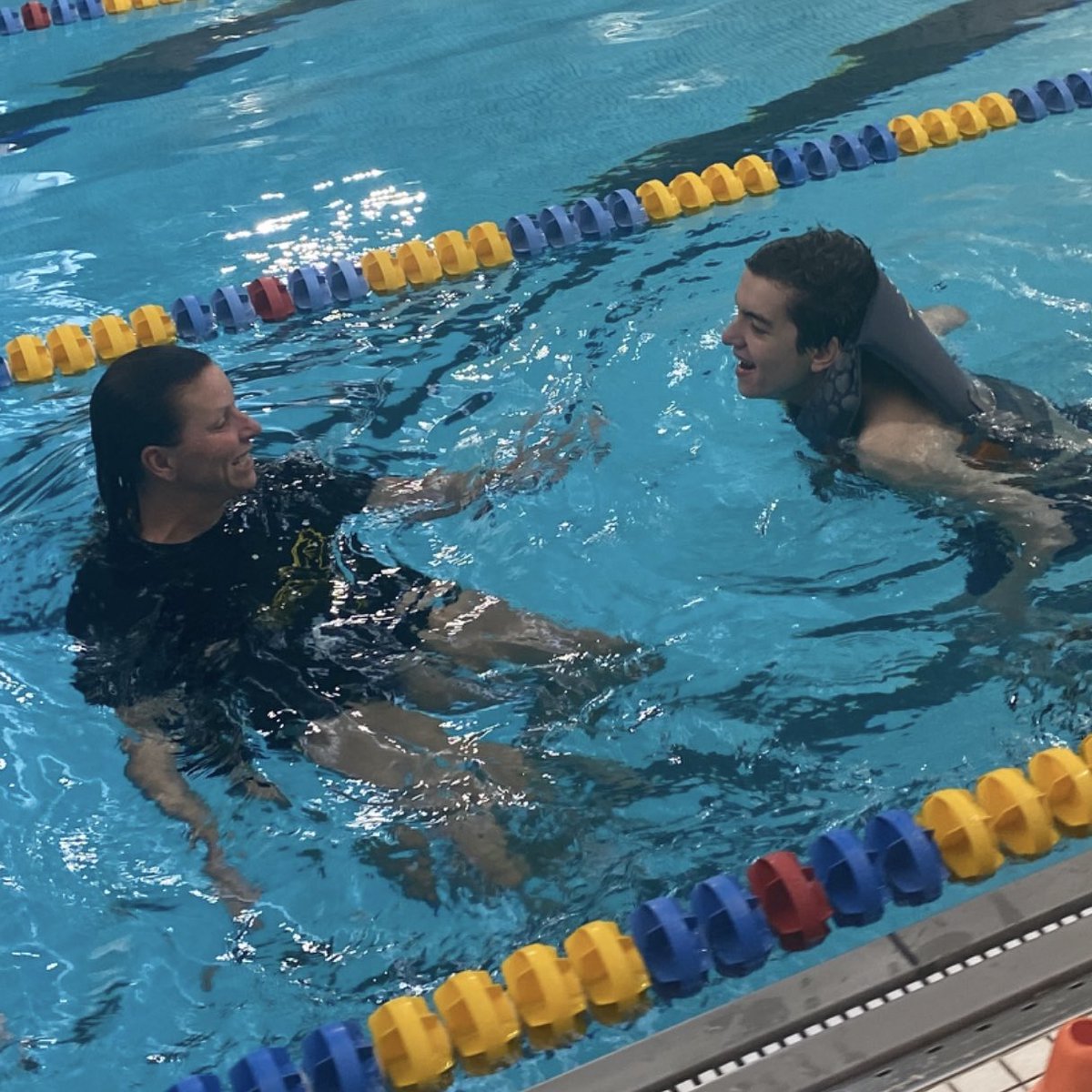 Janineneno's tweet photo. This kid made me one proud teacher today. Swimming in the deep end.  Way to go Deano @SandburgHS @SandburgPE @DSmithCSHS https://t.co/cK0eA1aZyB