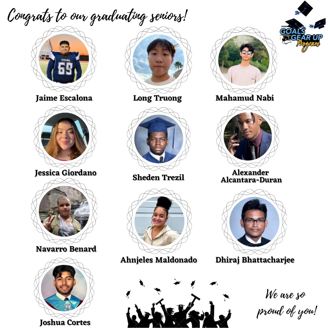 ✨Look into our joint May and June newsletter to see pictures from our closing ceremony/senior decision day event! Congratulations to all our graduating students and mentors, as well as our graduating counselor! ❤️🎊#GEARUPWORKS #WeAreGoals #StocktonU #GOALSfam #GEARUPStocktonU