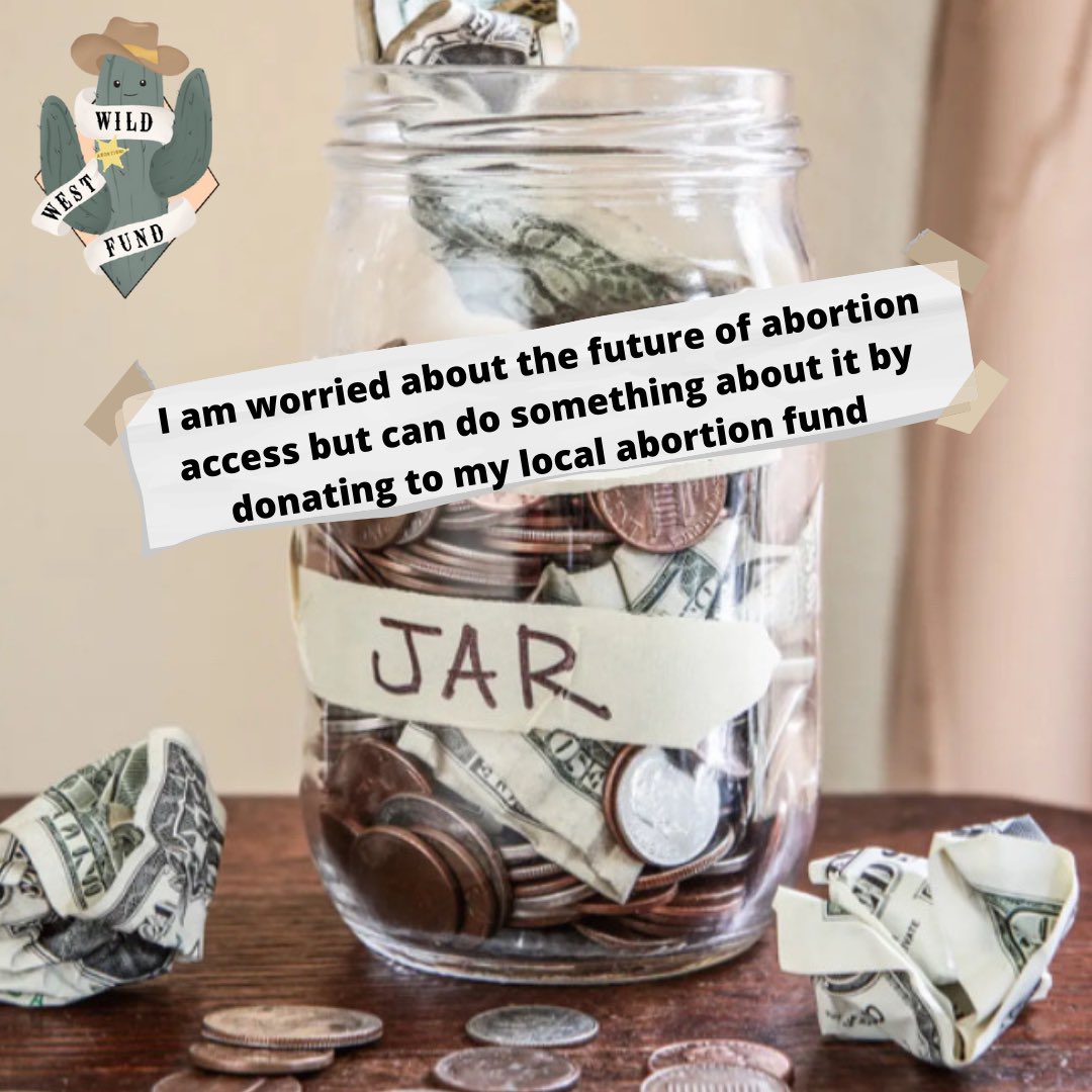 our swear jar is a little different. fuck the Supreme Court, we’ll be funding abortions forever 😇
wildwestfund.org/donate