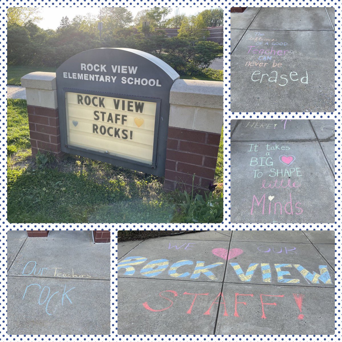RVESRoadrunners's tweet photo. Well deserved β€οΈ for our great staff can be found all around our grounds today! #RockViewStaffRocks #TeacherAppreciationWeek https://t.co/S7x96FfXqN