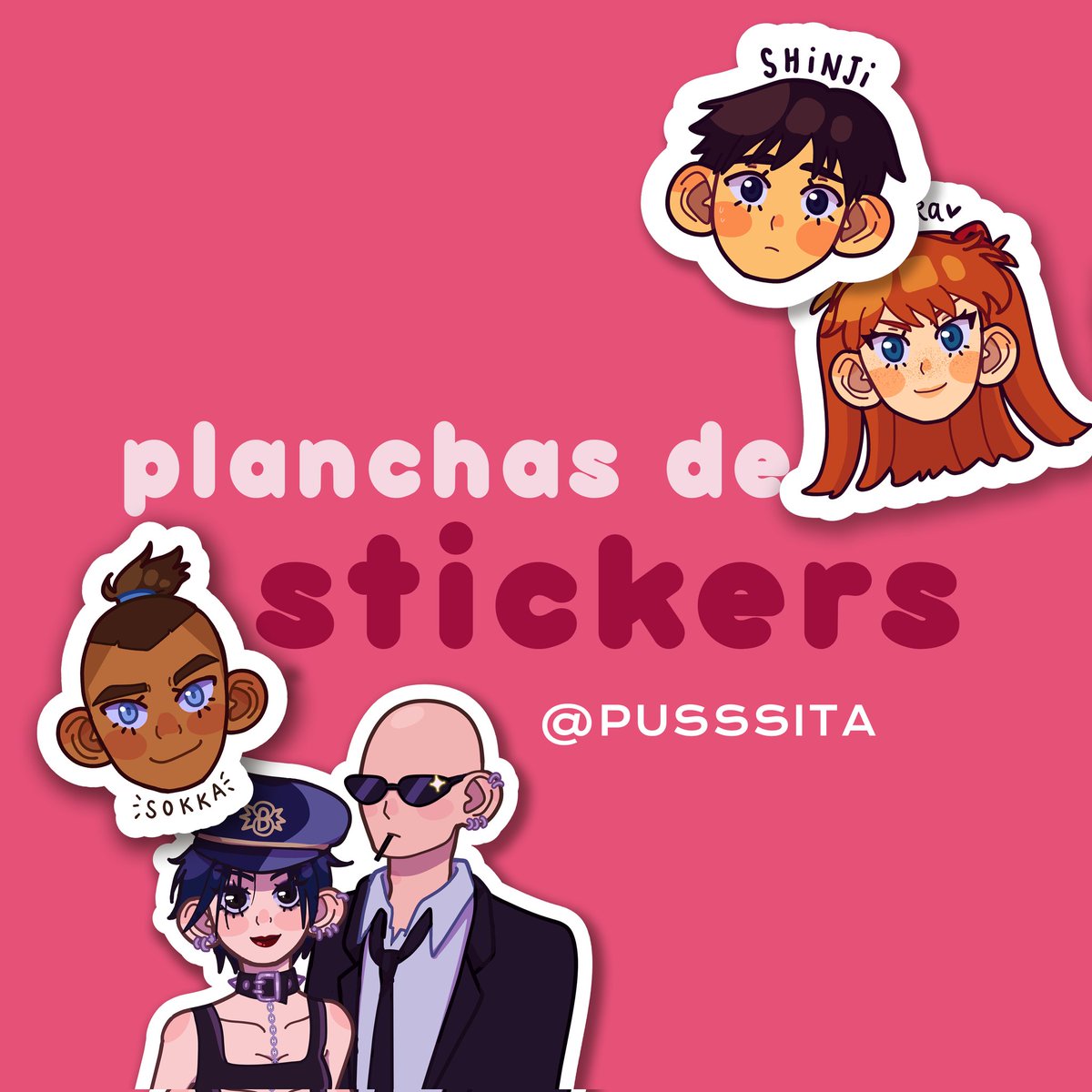 pusssita's tweet photo. ESTOY VENDIENDO STICKERS DE DISTINTOS ANIMES 💌 se agradece la difusión (◕ᴗ◕✿) https://t.co/BFzf6mOw1e
