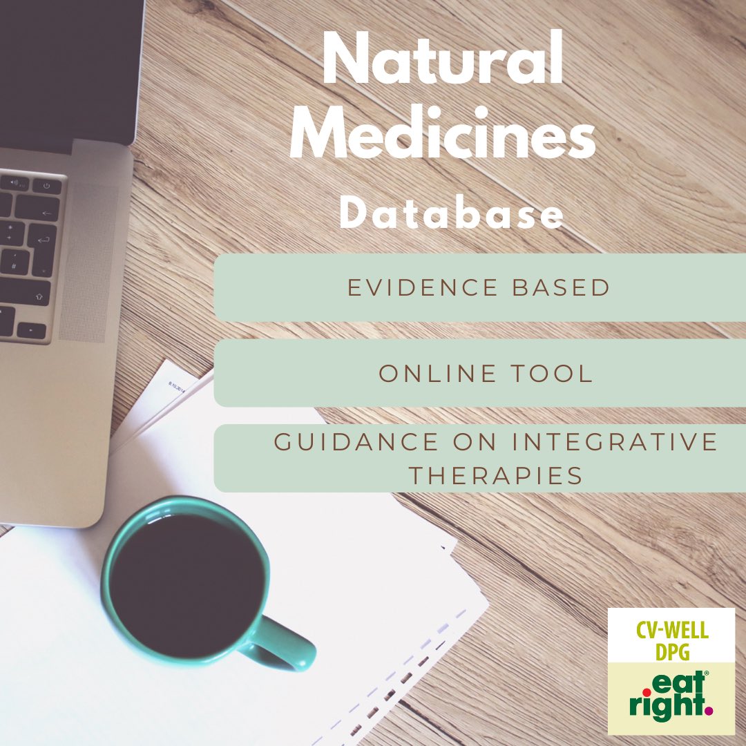 CVWelldpg's tweet photo. Natural Medicines Database is the industry’s most comprehensive library of knowledge about dietary supplements &amp; alternative therapies. This online tool curates evidenced-based research from unbiased, peer-reviewed sources for informed guidance on integrative therapies. https://t.co/pScfWcEqiL