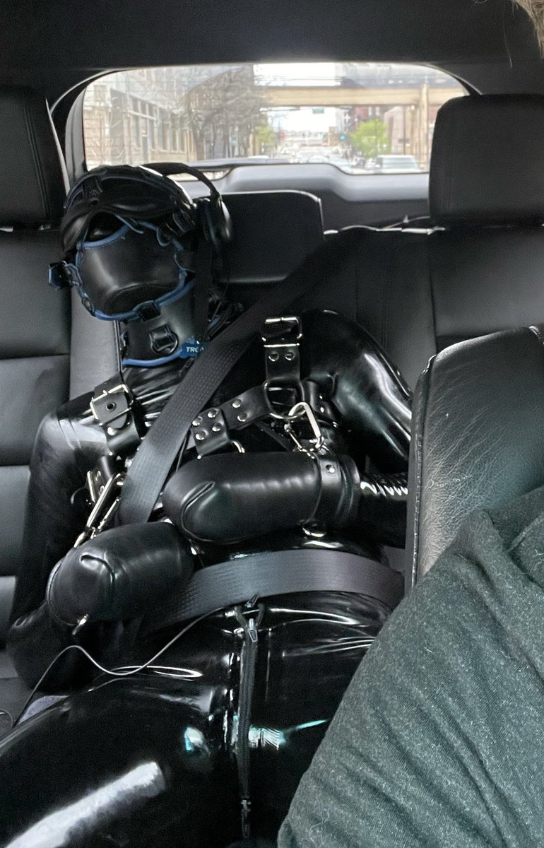 (1/5) Yesterday, I had a special bday treat for <a href="/PupTroy/">Pup Troy</a>

Before leaving, I ordered him to put on a catsuit under his clothes

Then once in the car, I found an empty lot, put him in the back, stripped him down, and transformed him into my gimp

Off to @CrewBikerX’s dungeon 😈…