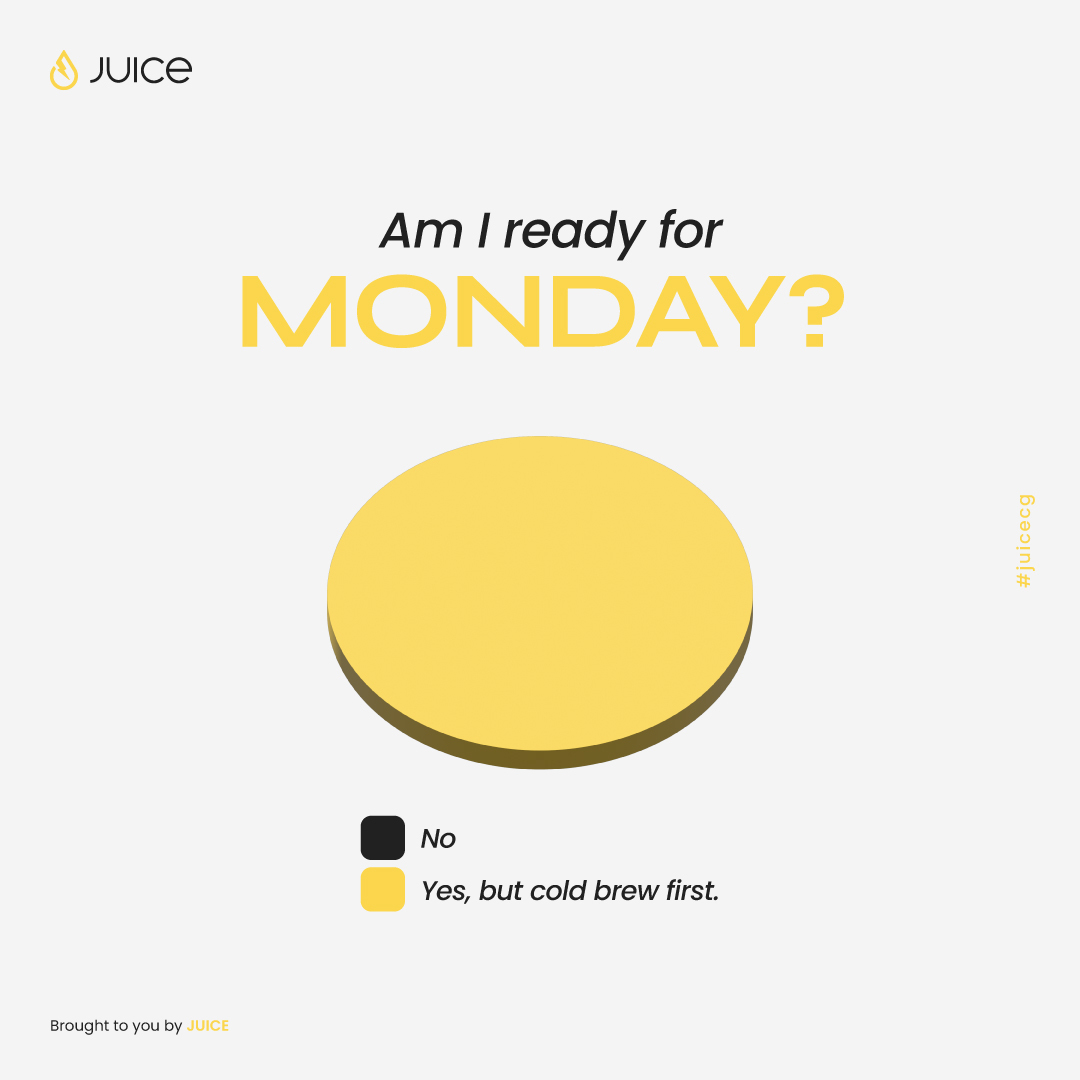 Goodbye Sunday Scaries, Hello Monday!

New Day, New Month, New Goals, more memes!
A #Monday started right sets the tone for the week, but first, cold brew!

Who is ready for May?

Drop an emoji below that describes how you feel today! 🤗 😶 🤓 🤯

#JUICEcg #SundayScaries #Memes