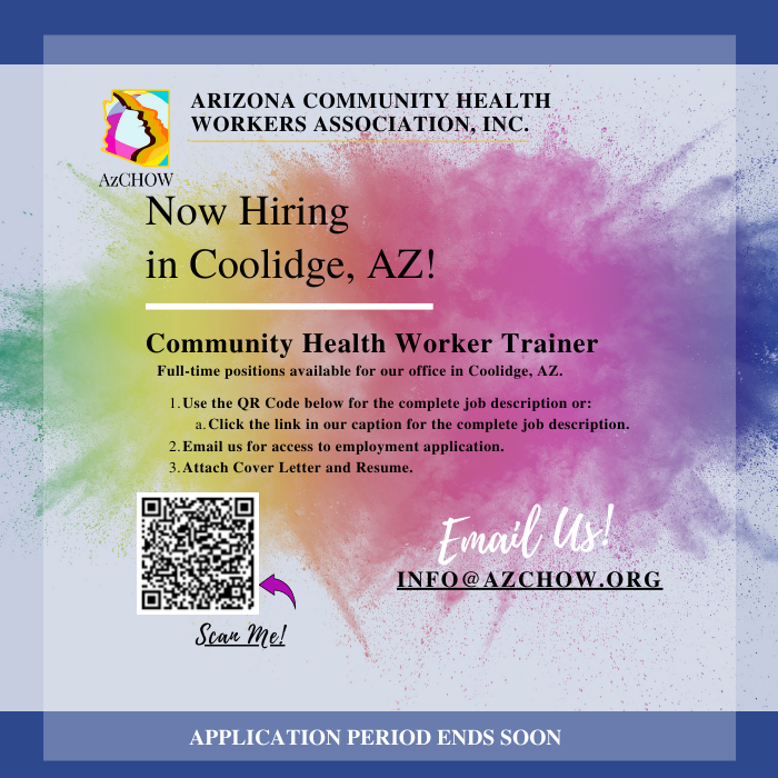 Arizona Community Health Workers Association on Twitter "We are hiring