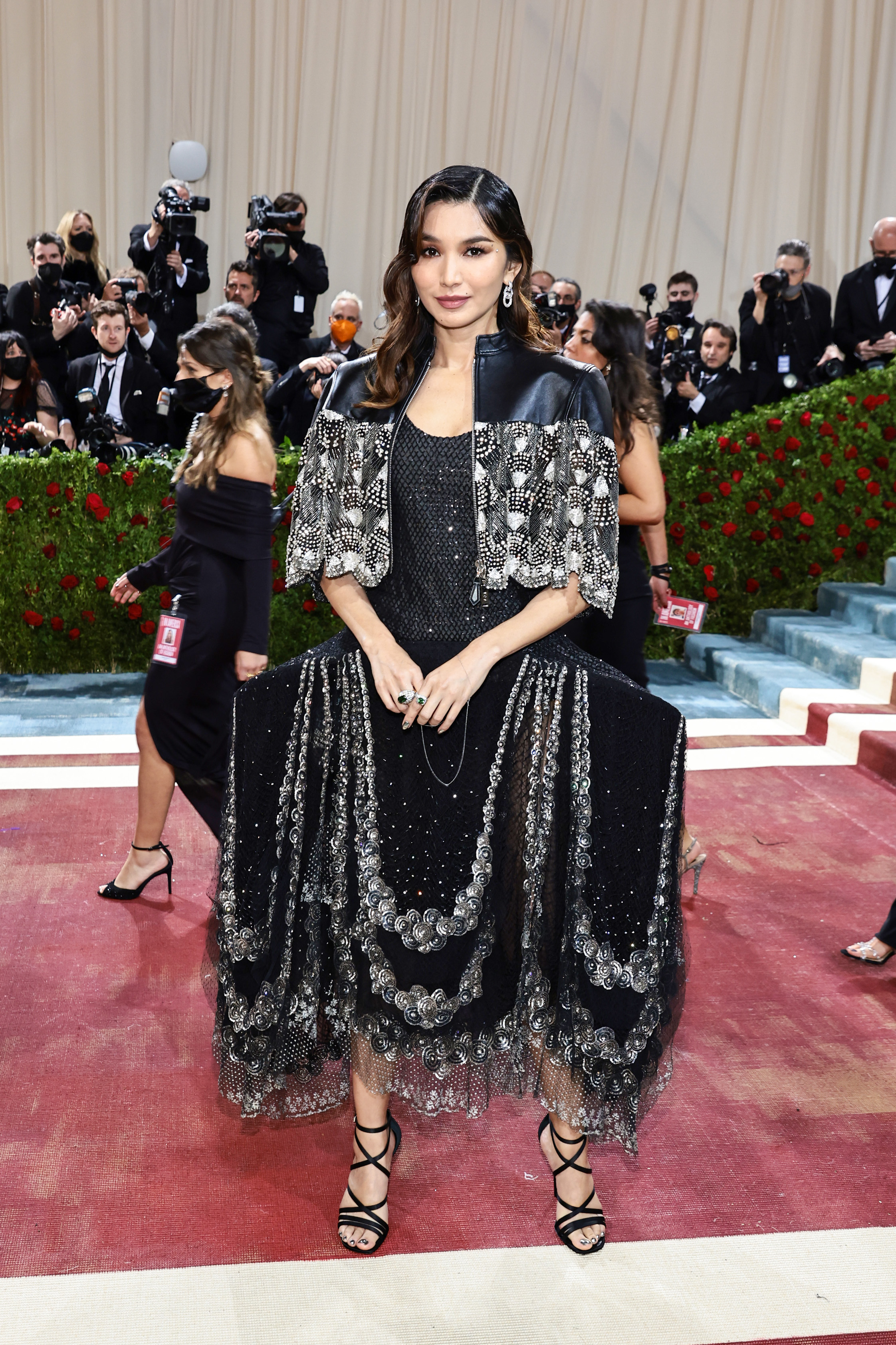 Pop Crave on X: Gemma Chan on her way to the 2022 #MetGala.   / X