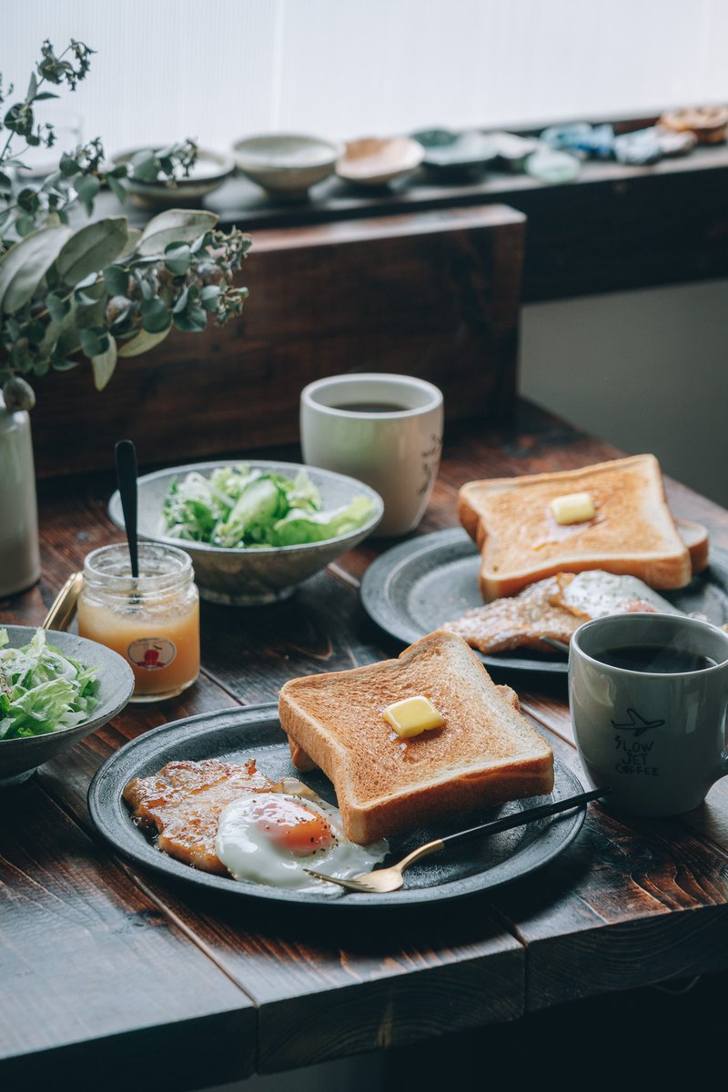 のんびり頂く朝ごはん🍞