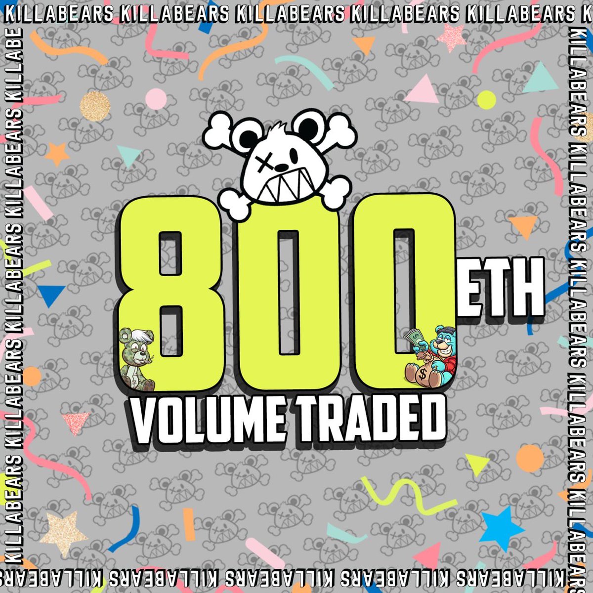 Congrats on 800 ETH volume KILLAFAM🎉🎉🎉

1k soon?👀