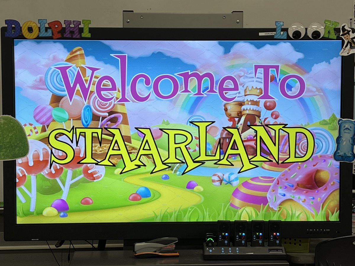 VloHernandez's tweet photo. STAARLAND is in full effect at @hairgrovecfisd! These dolphins are loving every second of it! @CFISD_ELAR2_5 #3rdgraderocks #STAARLAND #STAARreview https://t.co/HjY3WKmwwy